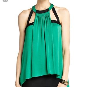 BCBGMaxazria Women’s Blocked Halter-Top
